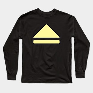 Eject Button - yellow Long Sleeve T-Shirt